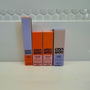 GenSee bundle clean sheen lipgloss, cheek & lip, (2) pick me up lip